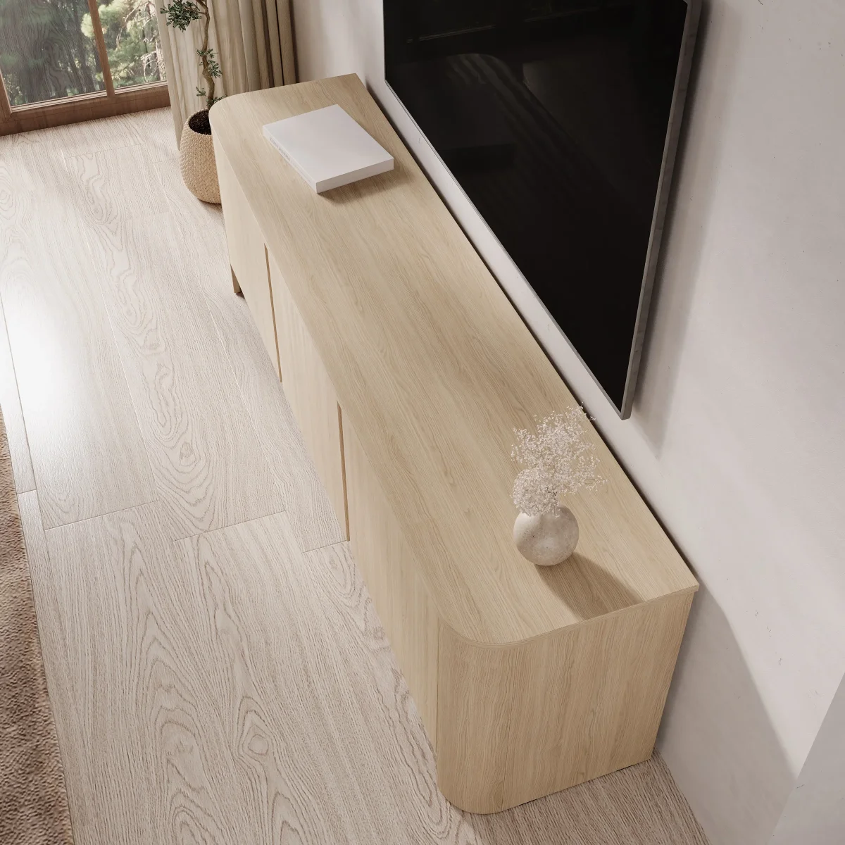 Barbados - TV-Meubel - Eiken - 168x39x52 cm - Afbeelding 6