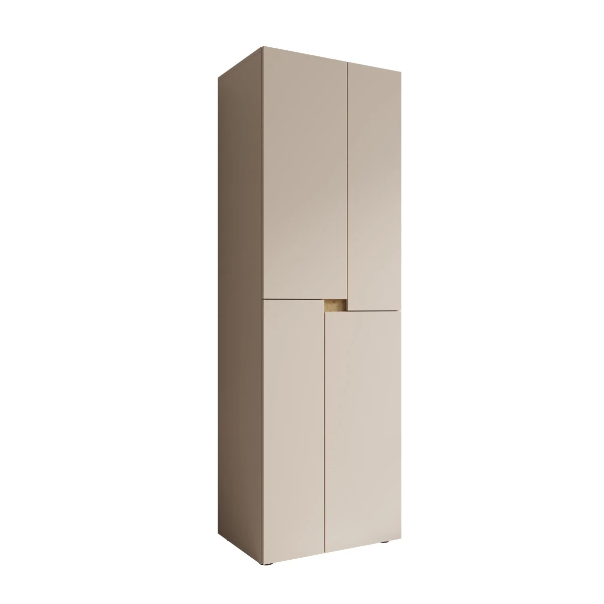 Lombok - Kledingkast met 4 deuren - Beige - 60x42x184 cm - Afbeelding 7