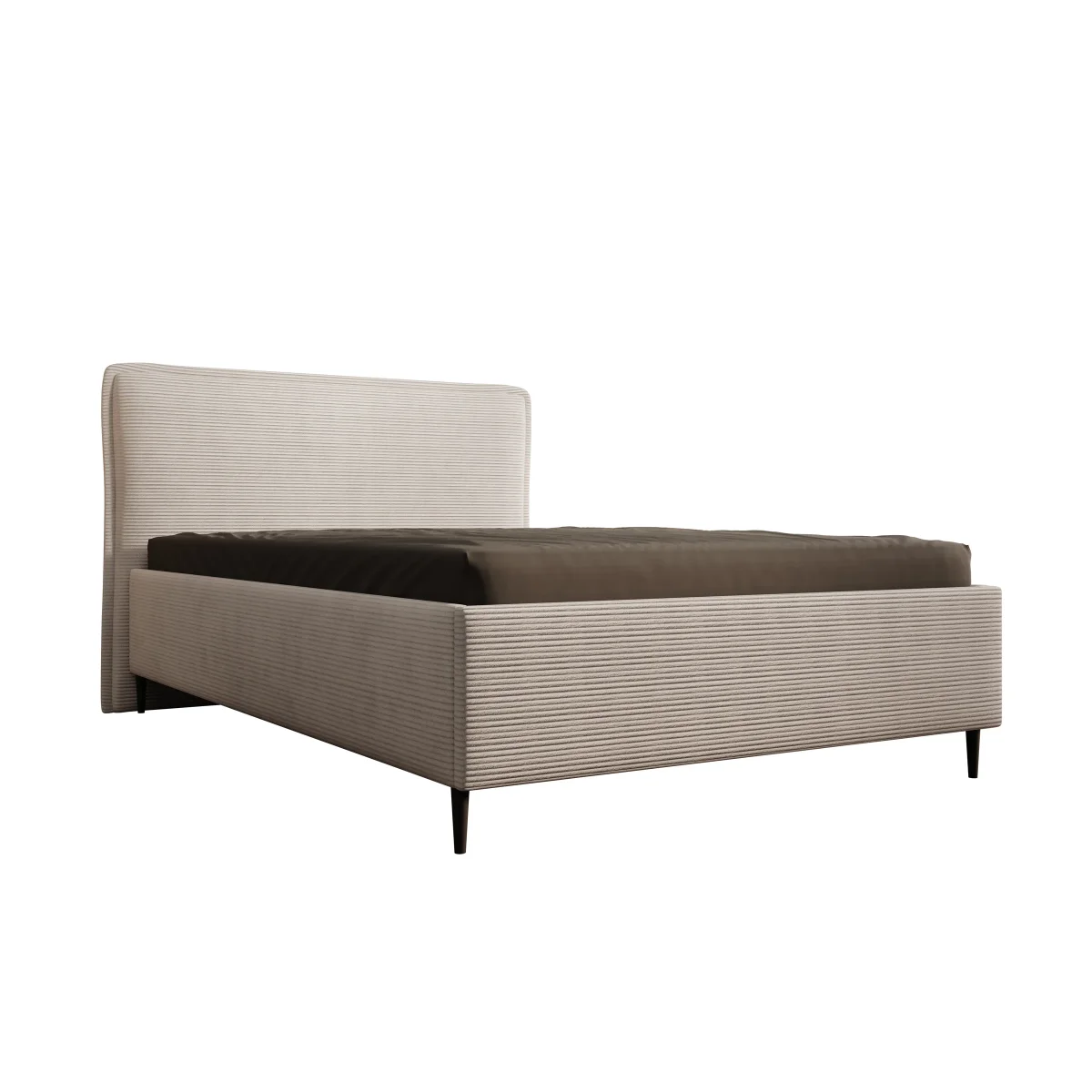 Palawan - Tweepersoonsbed - Ribstof beige - 140x200 cm - Afbeelding 6