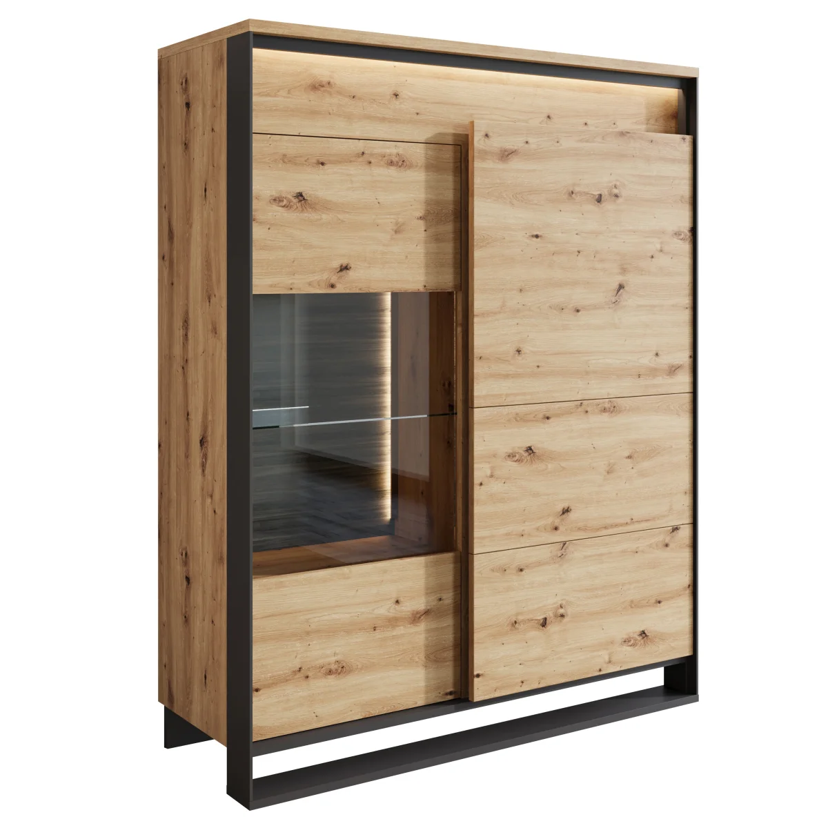 Quincy - Dressoir - Eiken - 110x41x140 cm - Afbeelding 7