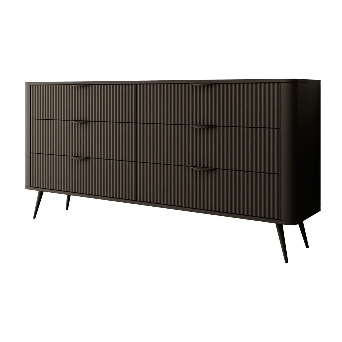 Lima - Ladekast - Zwart - 163x38x81 cm - Afbeelding 7